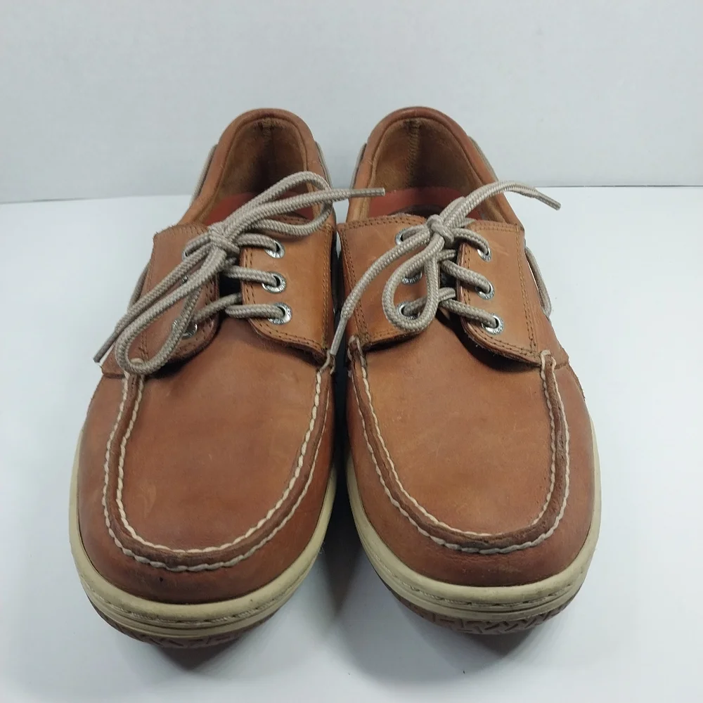 Sperry Top-Sider Billfish Boat Shoes Mens 9.5 Brown Leather 3-Eye Casual Deck